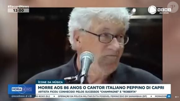 Morte do cantor italiano Peppino di Capri, aos 86 anos. Ícone romântico faleceu em 11 de julho de 2026 de causas não reveladas