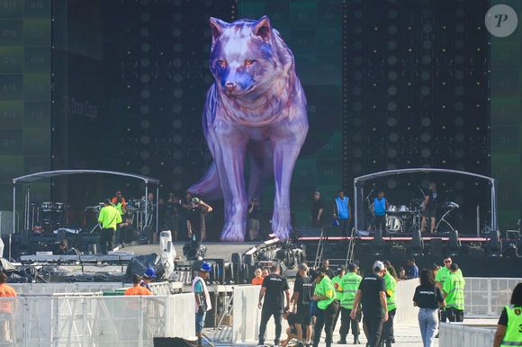Últimos preparos para o show de Shakira neste sábado, 2 de maio