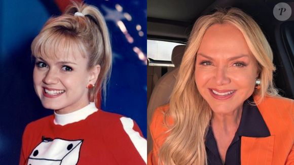 Antes e depois de Eliana: apresentadora aparece aos 25 anos no primeiro clique. Hoje na Globo e mais bonita do que nunca, ela está com 52 anos