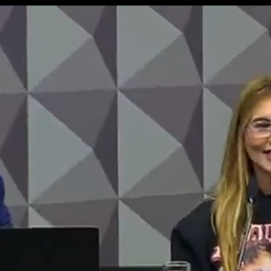 Virginia Fonseca marcou presença em seu depoimento no senado.