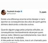 Depois da polêmica, Luana Piovani compartilhou um post a defendendo dizendo que Virgínia 'ganha dinheiro destruindo a vida dos outros'