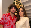 O casal Rafa Kalimann e Nattanzinho no primeiro natal