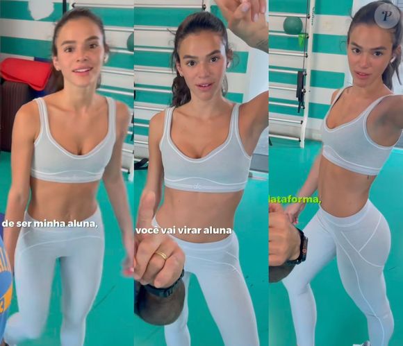 Esse conjunto de Bruna Marquezine com sutiã e legging é tão estiloso e confortável que você vai querer usar além do treino