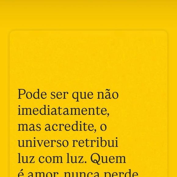 ‘Quem é amor, nunca perde’, publicou a assessora Maressa Lopes