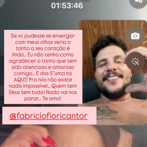 "Pra nós não existe nada impossível... Quem tem Deus, tem tudo! Nada vai nos parar... Te amo", escreveu Maiara em um trecho da declaração
