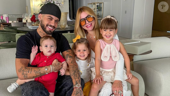 Virgínia Fonseca e Zé Felipe são pais de três filhos: Maria Alice, de 4 anos, Maria Flor, de 2 anos, e José Leonardo, de 10 meses