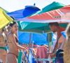 Sophie Charlotte e Xamã curtiram o domingo de pura diversão na praia da Barra da Tijuca, no Rio
