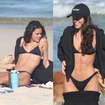 De biquíni preto, Bruna Marquezine renova bronzeado na semana de festa de luxo em ilha do RJ; veja 15 fotos!