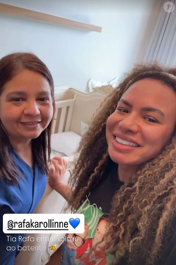 As duas babás do filho de Virgínia e Zé Felipe apareceram no Instagram ao lado do berço do menino