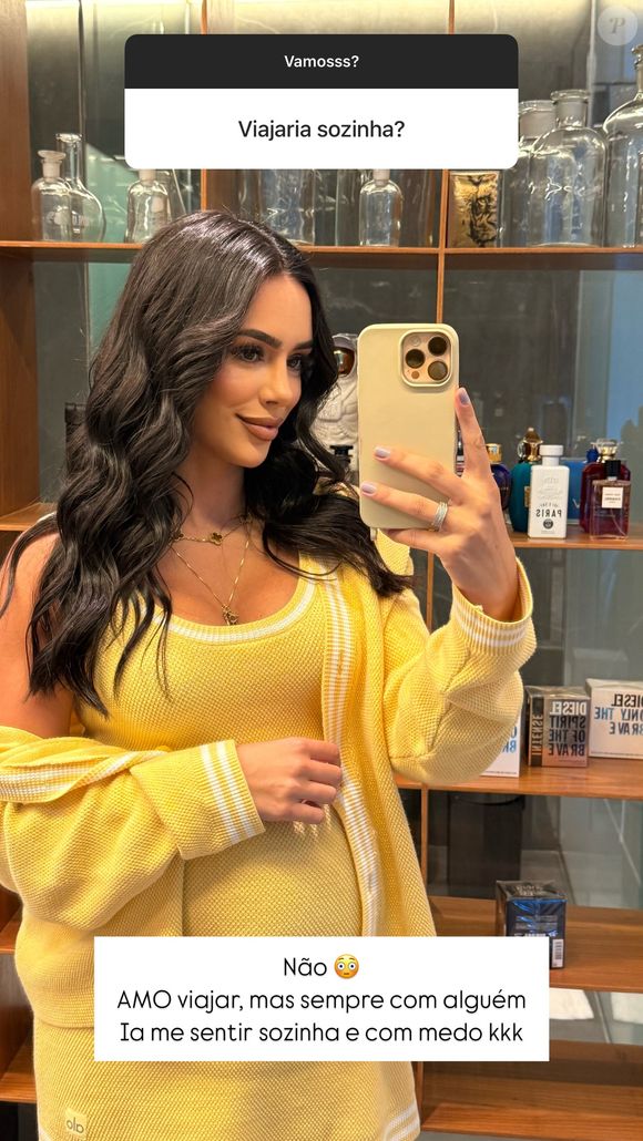 Grávida pela 2ª vez, Bruna Biancardi abriu a tradicional caixinha de perguntas do Instagram