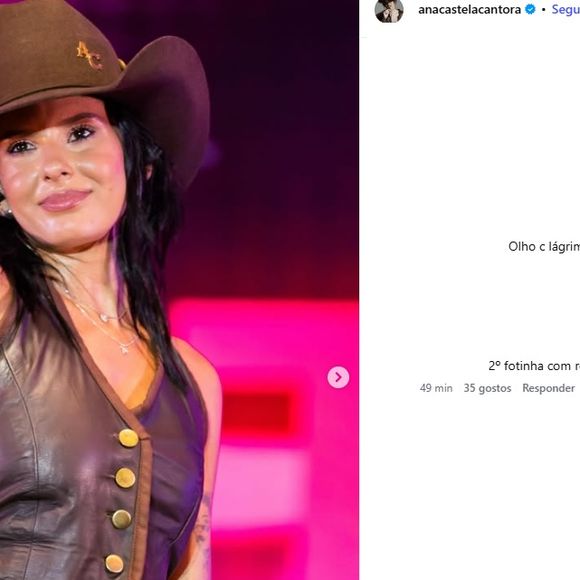 Ana Castela após separação de Zé Felipe chamou atenção pelo semblante em 1º show: 'Olho com lágrimas?'