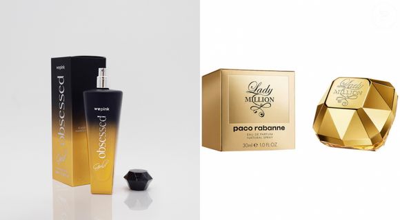 Obsessed Gold, da WePink, foi inspirado no perfume LADY MILLION de Pacco Rabanne