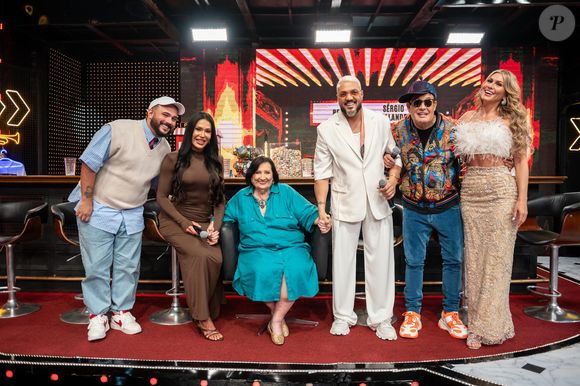 Belo e Sérgio Mallandro participaram do quadro Batalha do Lip Sync