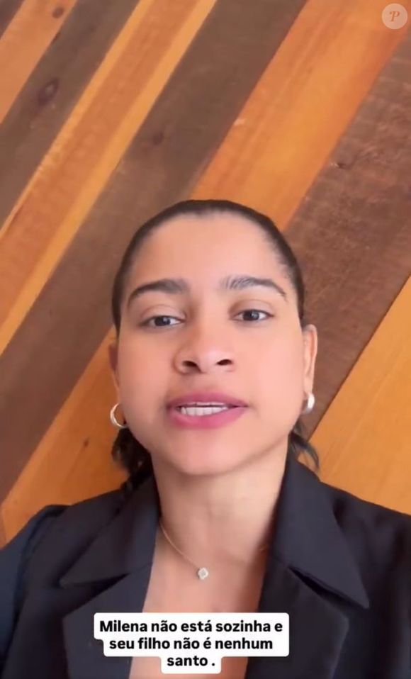 Irmã gêmea de Milena, Mile Moreira, gravou um vídeo endereçado à mãe de Jonas