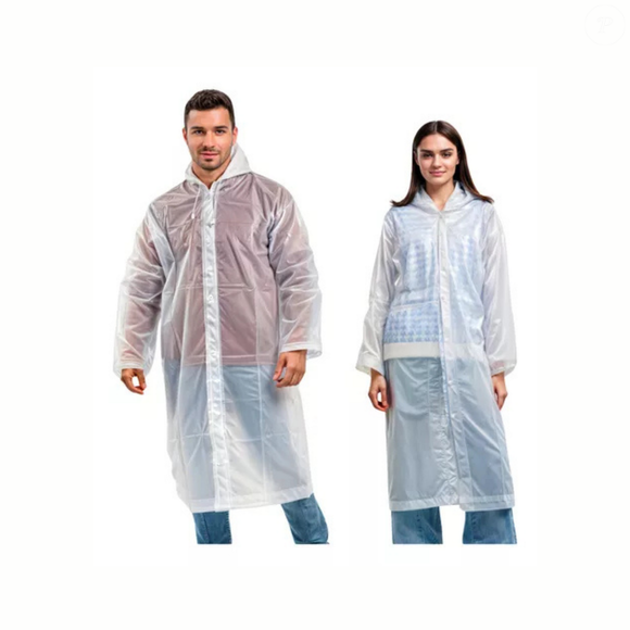 Kit 2 Capa De Chuva Reforçada Pvc