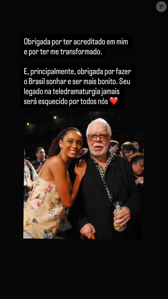 Uma das Helenas de Manoel Carlos, Taís Araújo emocionou o público com sua despedida do autor