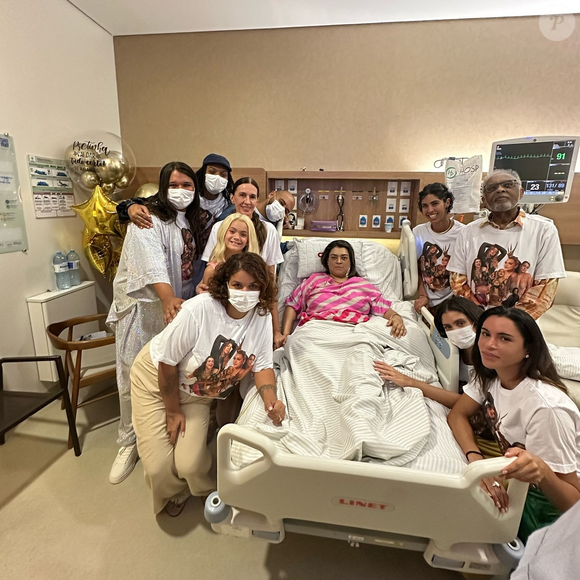 Parte da família Gil encontrou Preta no hospital durante o Réveillon 2025, nos Estados Unidos