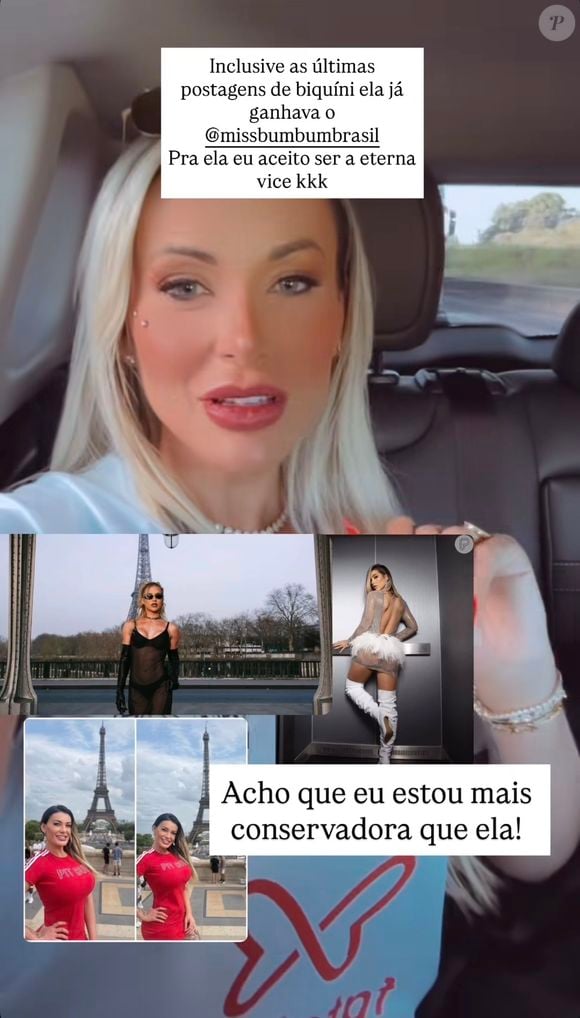 Por meio dos stories do Instagram, a criadora de conteúdo adulto disse que "Virgínia é a nova Andressa Urach", só que mais conservadora