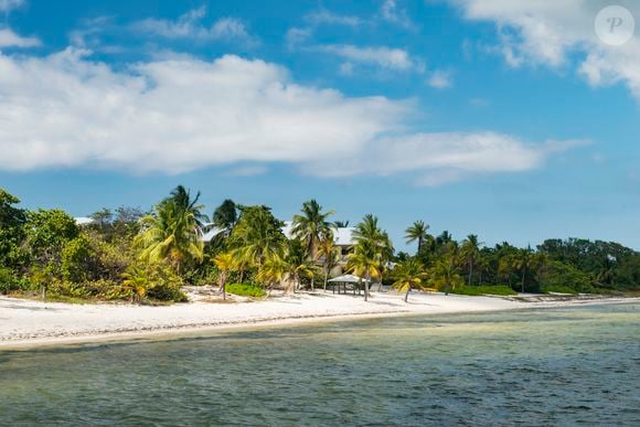 View of the beach and the stunning waters of Little Cayman in Cayman Islands