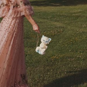 A bolsa é pintada à mão e tem um ar de exclusividade