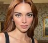 Kendall Jenner, outra famosa de cabelo ruivo acobreado, foi inspiração para ruivo adotado por Sasha Meneghel