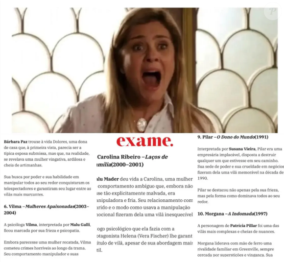 Publicação sobre fala lista de vilãs criadas por Chat GPT pela revista Exame foi tirada do ar