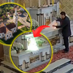 Agosto mal começou e vídeo de homem explodindo altar de igreja histórica viraliza; web reage: 'Diabo anda solto'