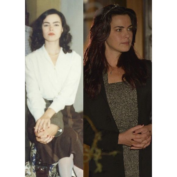 Ana Paula Arósio no início de sua carreira na novela Éramos Seis. Foto atual no filme 'A Floresta que se Move'