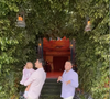 Logo na entrada, festa contou com um túnel todo arborizado com vegetação natural