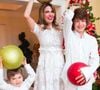 Luciana Gimenez também relembrou um natal antigo com os filhos, Lucas e Lorenzo Gabriel