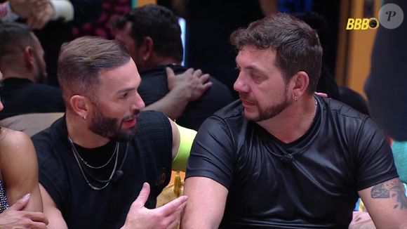 Diego Hypólito tranquiliza Edilberto após Raissa passar mal no 'BBB 25'
