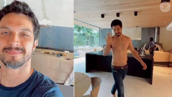 Romulo Estrela compartilhou todos os detalhes da obra em suas redes sociais na época da reforma