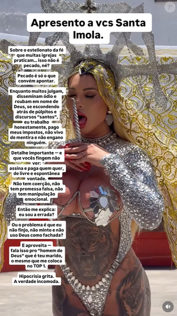 Andressa Urach usou passagens bíblicas para se justificar