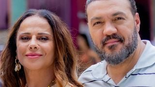 'Linda' e 'Maravilhosa': Belo mistura ficção com realidade e rasga elogios à ex Viviane Araújo na TV: 'Reencontrar um amor'