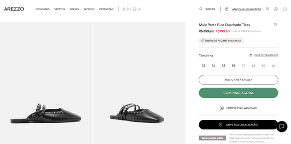 Preço irresistível: R$ 199,90 ou 2x de R$ 99,95, até o fechamento da matéria — e ainda valoriza qualquer look básico