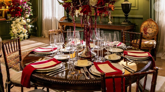 Confira na matéria o menu completo e luxuoso do casamento entre César e Odete em 'Vale Tudo'