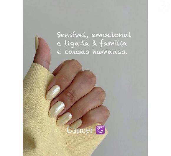 Câncer – Sensível, emocional e ligada à família e causas humanas, encontra no amarelo conforto, calor e energia positiva.