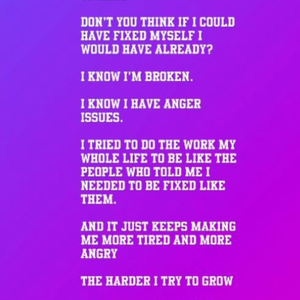 A mensagem de Justin Bieber publicada nos stories do seu perfil no Instagram.