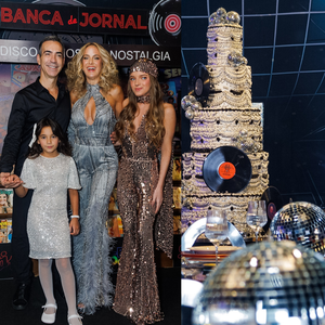 Túnel de LED, bolo gigante de 1,40m e globos espelhados: os detalhes do aniversário LUXUOSO de Ticiane Pinheiro em xx fotos