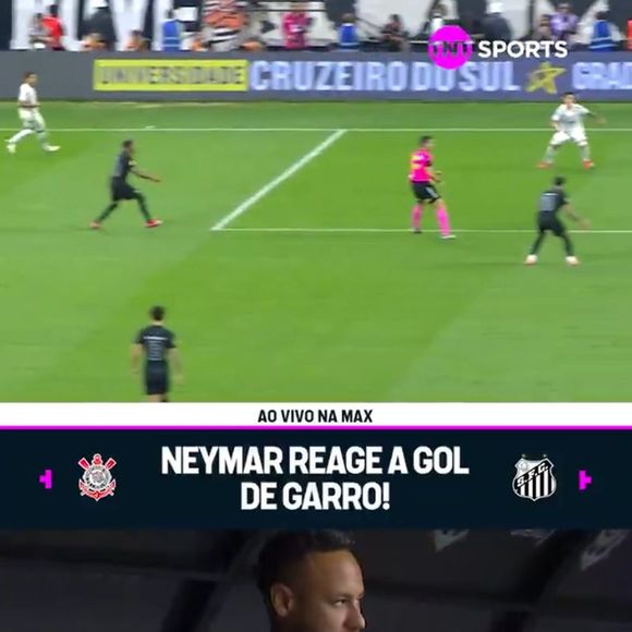 Neymar viu o Santos perder de 2x1 para o Corinthians