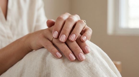 As listras verticais são um dos truques visuais mais eficientes para criar a impressão de dedos mais longos e mãos mais alongadas.