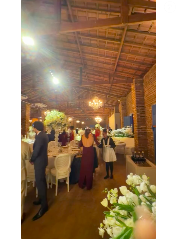 Ana Hickmann e Edu Guedes contaram com uma passarela de 47 metros que integrou todos os três ambientes da festa