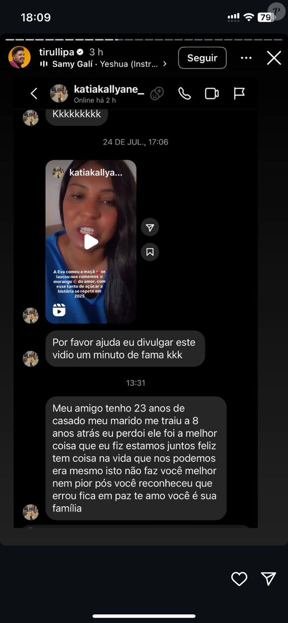 Prints revelam mensagens de seguidoras defendendo o humorista: 'Você reconheceu que errou, fica em paz'