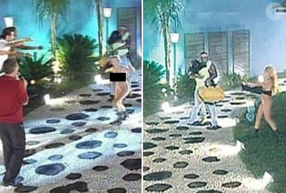 Em plena noite de eliminação, durante o anúncio de um Paredão tenso, uma mulher loira completamente nua invadiu o estúdio da Globo, assustando até Pedro Bial ao vivo. Mais tarde, descobriu-se que se tratava de Maria Elaine e que a invasão foi um protesto contra a emissora, que, segundo ela, havia se recusado a divulgar sua banda de axé