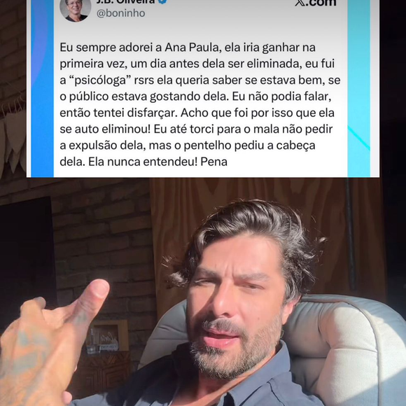 Renan Oliveira voltou a virar assunto nas redes sociais após responder duramente a Boninho sobre a expulsão de Ana Paula Renault no BBB 16. O ex-BBB afirmou que apenas exerceu seu direito ao denunciar a agressão sofrida dentro do reality