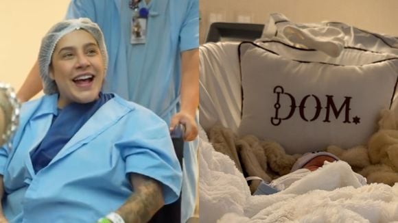 'O maior amor do mundo em meus braços': Lauana Prado publica primeiras fotos do nascimento do primeiro filho, Dom, e emociona a web; veja!