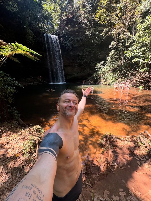 Lucas Lima está curtindo muito uma viagem pela Cidade do Cabo, na África do Sul