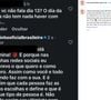 Netinho respondeu a internauta e afastou motivo político para não falar o número 13