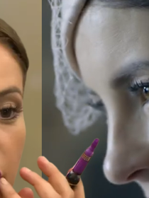 Há 11 anos, um batom roxo de Paolla Oliveira em 'Além do Tempo' virou febre na novela; descubra o segredo por trás do visual 'maléfica' de Melissa: 'A gente botou um veneno na boca'