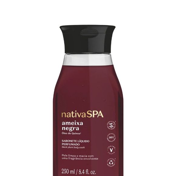 Sabonete Líquido Perfumado Nativa SPA Ameixa Negra (O Boticário) - 250ml | R$ 39,90 - com espuma cremosa e aroma intenso, o sabonete líquido transforma o banho em um verdadeiro ritual de perfumação e hidratação